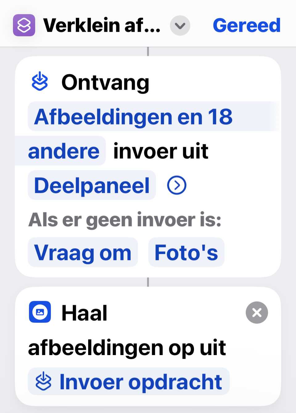 De invoer van de afbeelding bepalen
